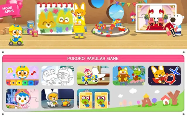 Pororo Mini Game - Kid Puzzle android App screenshot 1